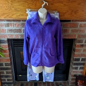 PinkK brand purple fleece pajamas size juniors S